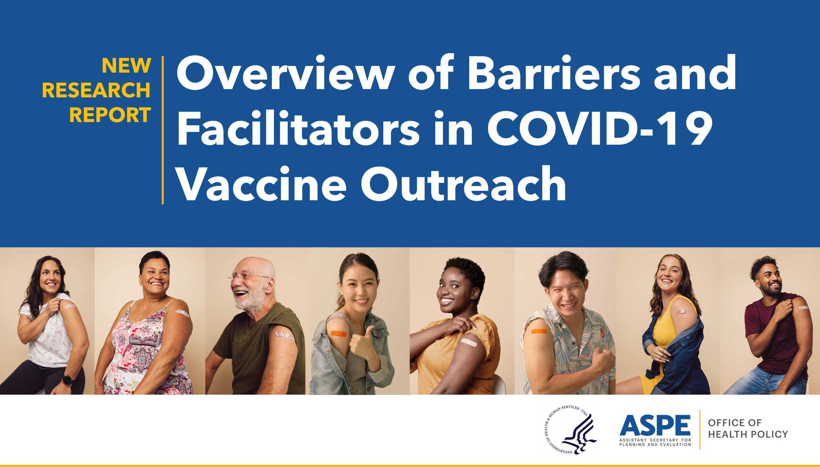 New Research Report: Overview of Barriers and Facilitators in COVID-19 Vaccine Outreach. Featuring people they are vaccinated.