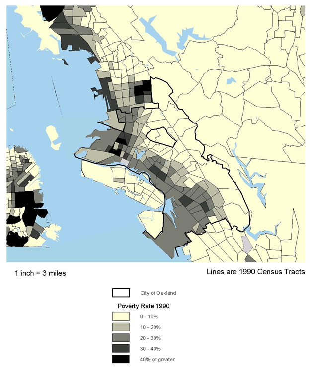 Figure 8.7: Alameda County, CA. Poverty Rate 1990