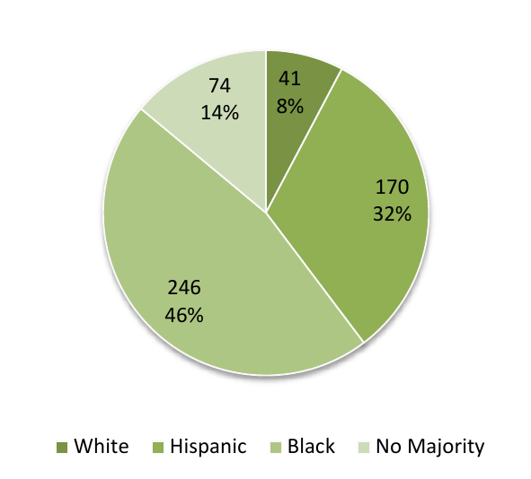 Figure 2: Predominant Racial Group of Metro ZCTAs