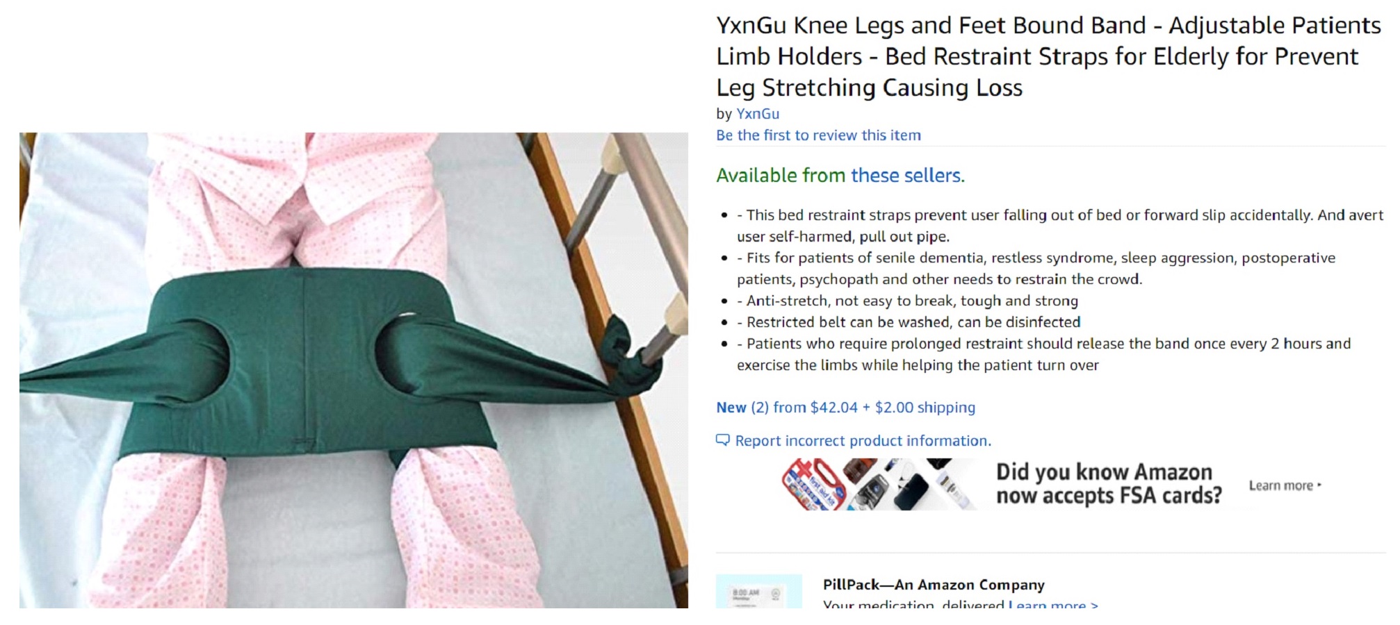 Image of YxnGu Knee Legs and Feet Bound Band.